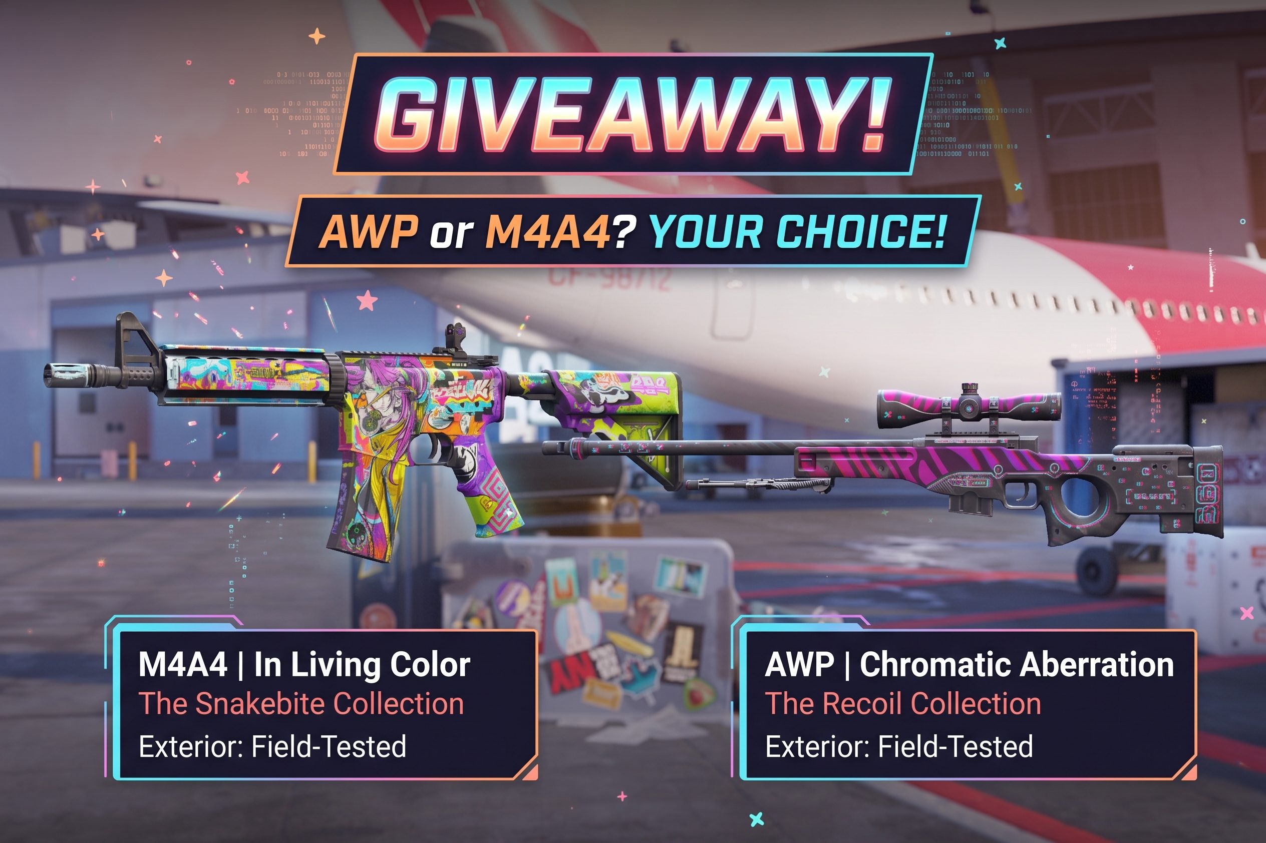 CS2 Giveaway! M4A4 or AWP